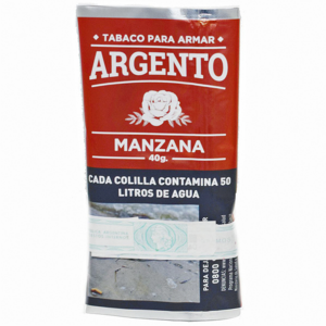 TABACO ARGENTO MANZANA x 40 grs