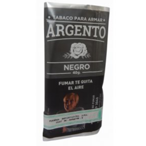 TABACO ARGENTO NEGRO  x 40 grs