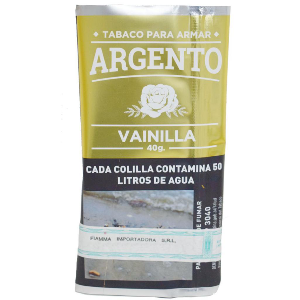 TABACO ARGENTO VAINILLA x 40 grs