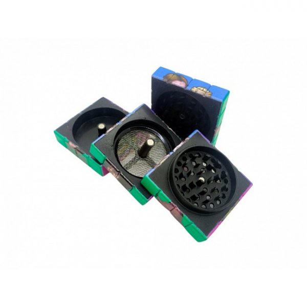 PICADOR CUBO RUBIK METALICO 3 PARTES CON TAMIZADOR