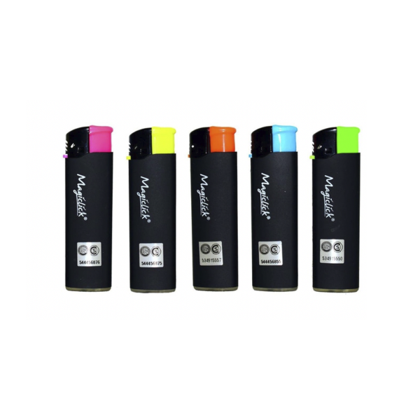 ENCENDEDOR MAGICLICK RUBBER BLACK TURBO RECARGABLE