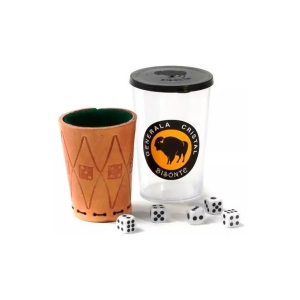 GENERALA BISONTE CON CUBILETE NATURAL Y 5 DADOS