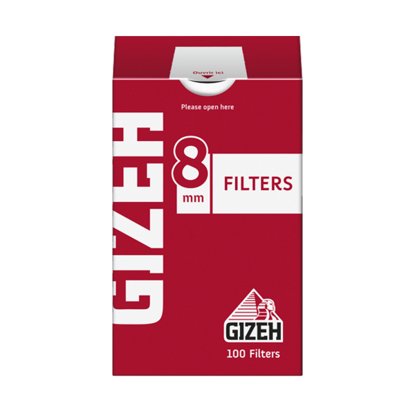 FILTROS GIZEH REGULAR 8 MM X 100 U