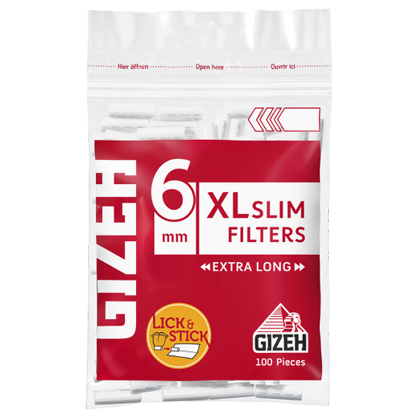 FILTROS GIZEH XL SLIM EXTRA LONG X 100 U