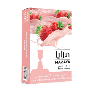 MAZAYA NATURAL STRAWBERRY WITH CREAM 50 gr