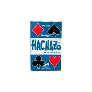 NAIPES DE POKER TIPO FRANCÉS HACHAZO X 54