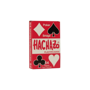 NAIPES DE POKER TIPO FRANCÉS HACHAZO X 54