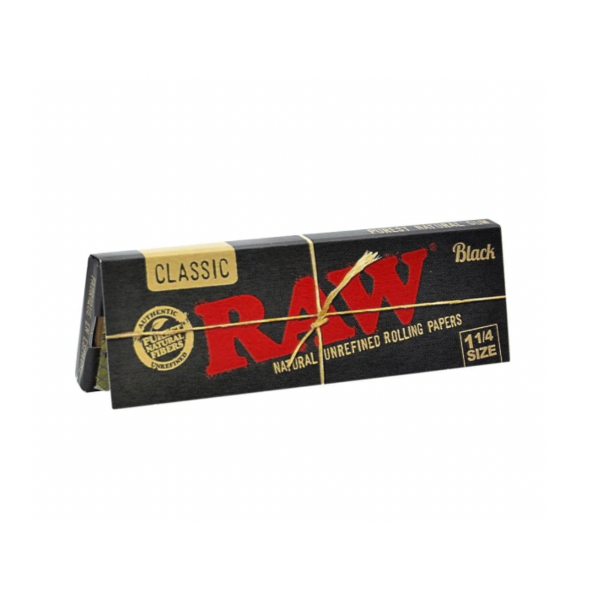 PAPEL RAW CLASSIC BLACK 1 1/4 X 50