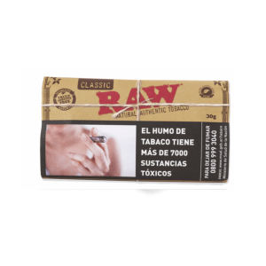 TABACO RAW NATURAL CLASSIC X 30 GR