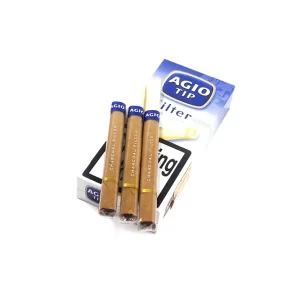 CIGARROS AGIO TIP FILTER X 10 UNIDADES (CON BOQUILLA)