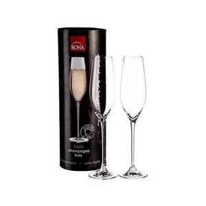 COPA CRISTAL RONA CHAMPAGNE X2 CON TUBO
