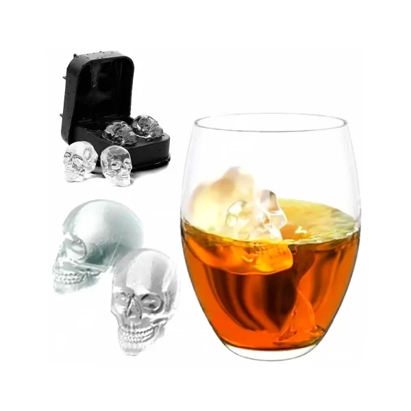 CUBETERA DE SILICONA SCHON SKULL X 4