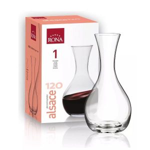 DECANTADOR DE VINO RONA, DE CRISTAL. 1200 ML.