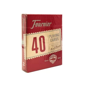 NAIPES POKER FOURNIER 40 ROJO