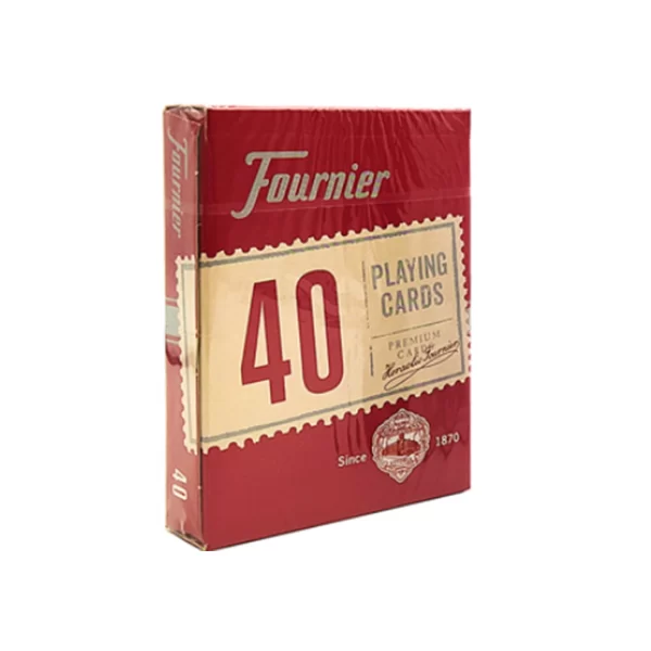 NAIPES POKER FOURNIER 40 ROJO