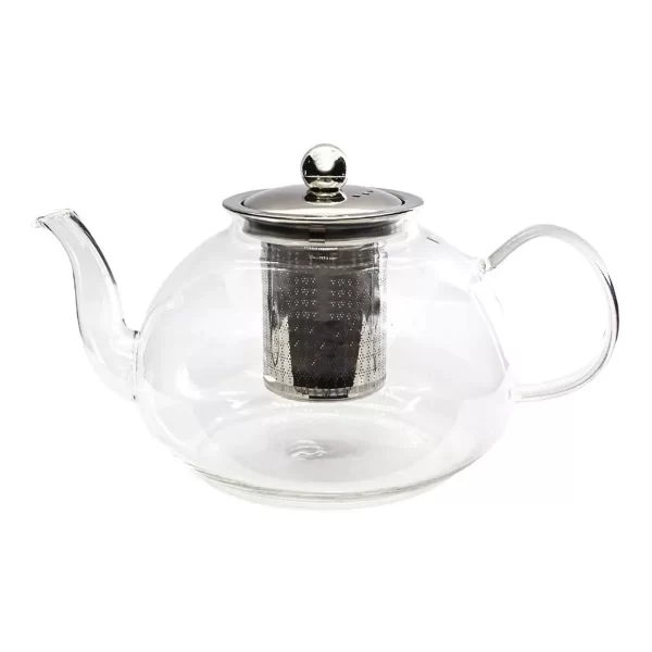 TETERA DE VIDRIO CON INFUSOR Y TAPA 800ml
