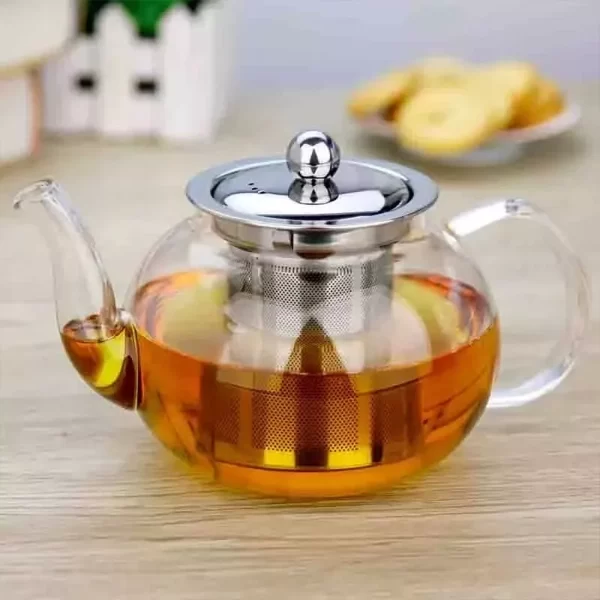 TETERA DE VIDRIO CON INFUSOR Y TAPA 800ml