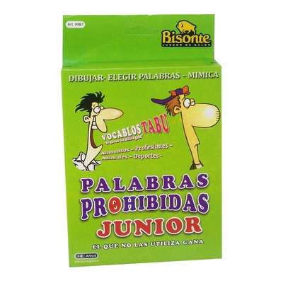 PALABRAS PROHIBIDAS JUNIORS  CARTAS BISONTE