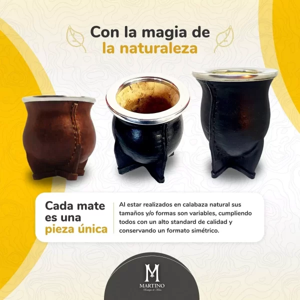 MATE TIPO CAMIONERO DE CUERO